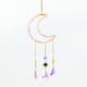 thumbnail image 1 of Carillón de viento con colgante de grava de amatista natural | Atrapasol de prisma de cristal tejido a mano | Adorno decorativo colgante para casa, jardín, patio y ventana | Iluminación arcoír, 1 of 2