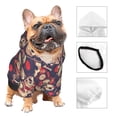 thumbnail image 5 of Yiaed Skull rock music record Print Dog Hoodie Security Pet Dog Costume Pets Dog Hoodie Sweatshirt with Pocket for Small Dogs-X-Large, 5 of 5