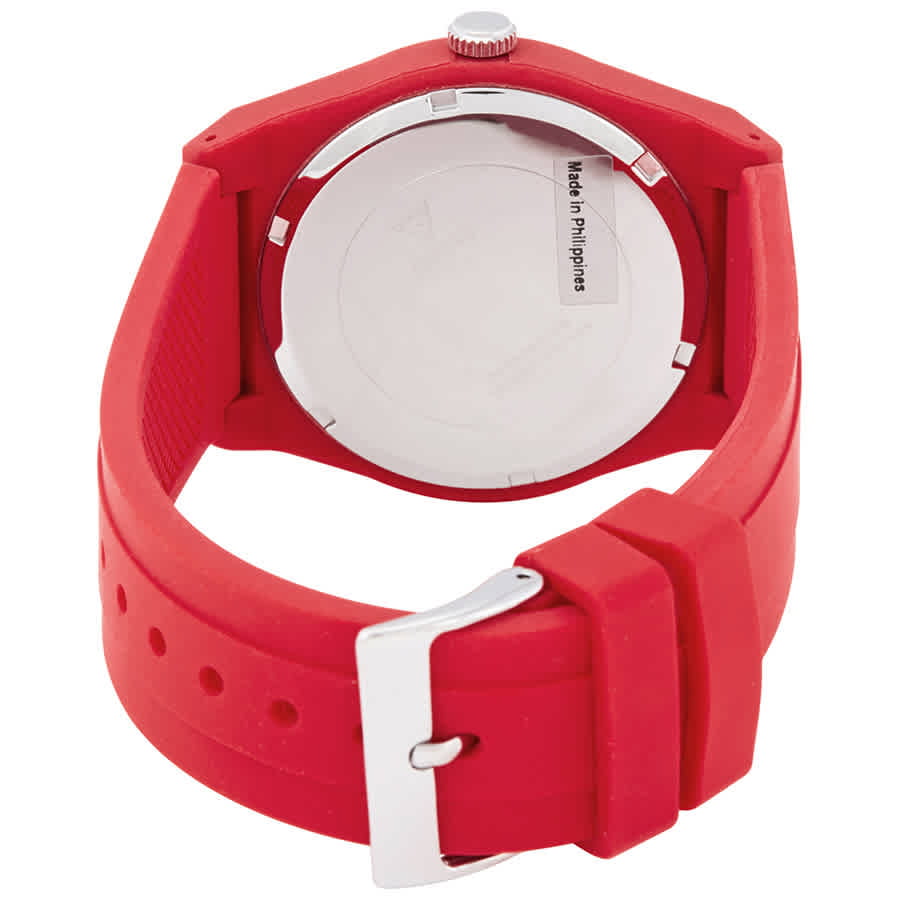 GUESS Women's Iconic U0979L3 Red Silicone Quartz Fashion Watch
