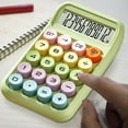 thumbnail image 2 of WKSCLPAI Cute Dopamine Colorway Calculator, Portable Multi-function Calculators with 12-Digit LCD Display, Small Desktop Calculator with Stylish Computing Mechanical Keyboard, Green, 2 of 5