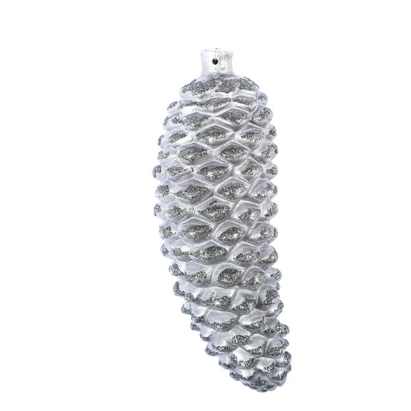 Vickerman 8" Gunmetal Antique Pinecone Christmas Ornament, Pack of 2