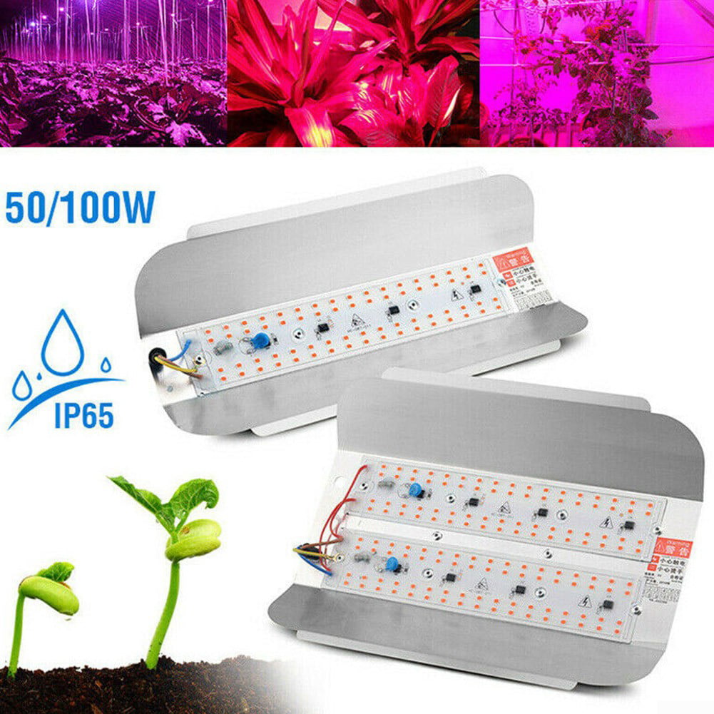100W LED Grow Light Tube Strip Full Spectrum Lamp for Indoor Plants VEG Flower 
