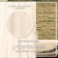 thumbnail image 4 of 1 Piece Cream Ruffled Shower Curtain 100% Polyester Fabric Bathroom Drapes 70x72 Inch, 4 of 7