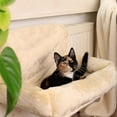 thumbnail image 4 of Greeniant Hamaca plegable para mascotas en el alféizar de la ventana, valla colgante para interiores y exteriores, nido colgante de animales pequeños, Perchas para gatos Cesta Gris Greeniant PT004303-04, 4 of 6