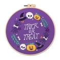 thumbnail image 4 of Abbracc 3 pcs of Embroidery Starter kit with Halloween Patterns and Instructions, DIY Adult Beginner Cross Stitch Kits, Including 3 Embroidery Loops Set 2, 4 of 6