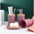 thumbnail image 3 of Accesorios de Baño Set de 4 Piezas con Detalles de Bambu Modelo Rosa, 3 of 4