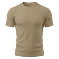 thumbnail image 2 of Breeze Shirts for Men Beer Belly Wearbreeze Short Sleeve Collared Textured Casual Golf Shirt Quick Dry Khaki L, 2 of 7