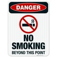 thumbnail image 1 of No Smoking Beyond This Point Sign, OSHA Danger Sign, 18x24 Reflective Aluminum EGP, 1 of 1