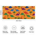 thumbnail image 3 of Orange Dinosaur Volcano Pattern Bathroom Rugs Mat,Non Slip Microfiber Bathroom Rug,Rubber Backing,Soft Bathroom Mats for Bathroom Floor,Tub and Shower,60x24in(150x60cm), 3 of 5