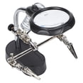 thumbnail image 1 of Magnifier With Auxiliary Clamp, 2 Bright LED Lights 2 Different Lenses Magnifier Soldering Station  For Jewel Crafting For Circuit Soldering For Watch Repairing, 1 of 8