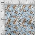 thumbnail image 2 of oneOone Polyester Spandex Light Blue Fabric Dot Quilting Supplies Print Sewing Fabric By The Yard 56 Inch Wide, 2 of 5