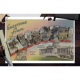 thumbnail image 3 of Greetings from Missouri (State Capital and Flower) (12x18 Wall Art Poster, Room Decor), 3 of 3
