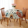 thumbnail image 3 of Round Tablecloth 60x60 Inch Round Spring Summer Table Cover flower for Dinner Party Picnic, 3 of 5