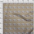 thumbnail image 2 of oneOone Cotton Silk Fabric Stripe|Leaves & Floral Block Print Fabric BTY 42 Inch Wide, 2 of 4
