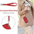 thumbnail image 6 of Compatible iPhone SE 3rd Generation Case 2022,iPhone SE 2020 Case 2nd Gen,iPhone 8 & 7 Case Wallet with 4 Card Slot & Wrist Strap,Phone Case for iPhone SE Wallet Case with Stand for Women Red, 6 of 7