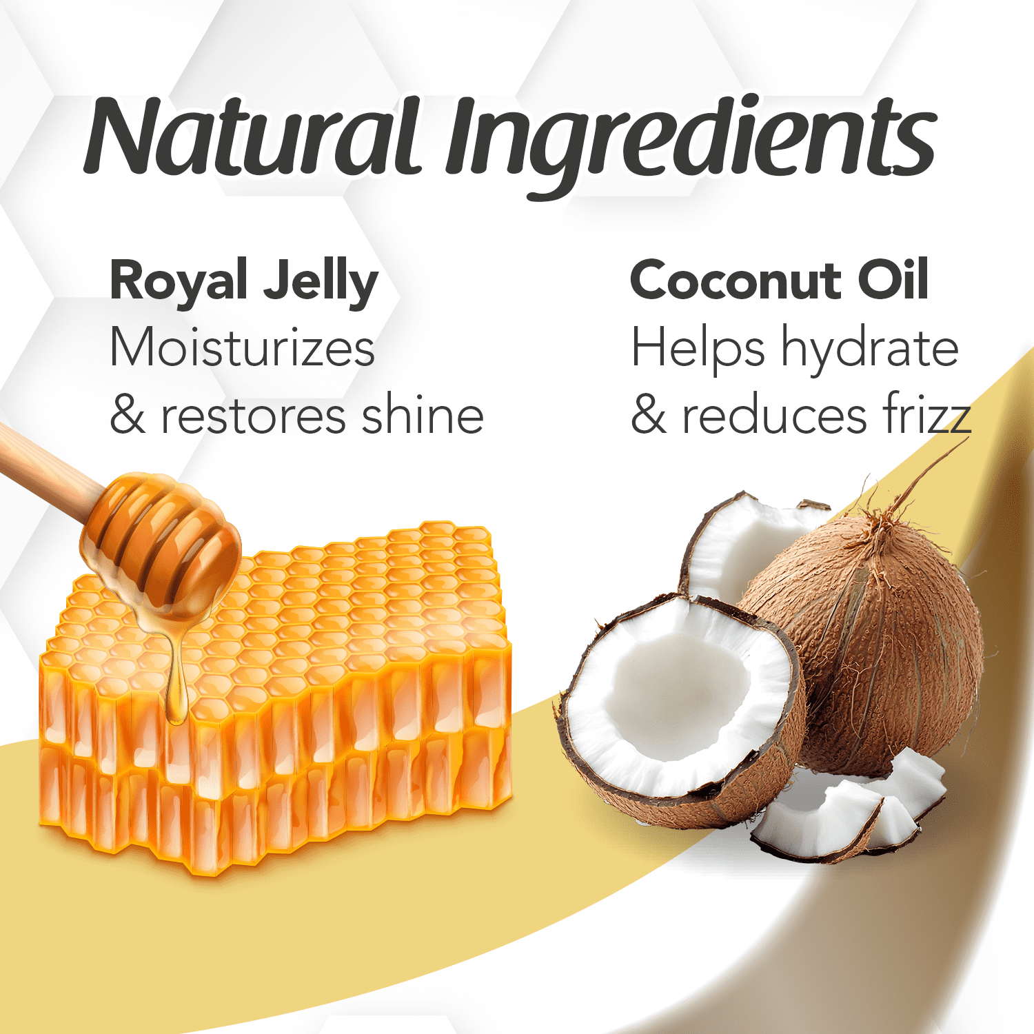 Vanart Honey Shampoo with Royal Jelly for Healthier Looking Hair, Sweet Essence for  25 Fo Bottle