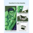 thumbnail image 3 of Chaqueta Disney Marvel Hulk Varsity para niños de 2 a 6 años, color verde, 3 of 6