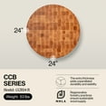 thumbnail image 2 of John Boos CCB Reversible Wood Chopping Board, 18" x 18" x 2 1/4", Maple, 2 of 8