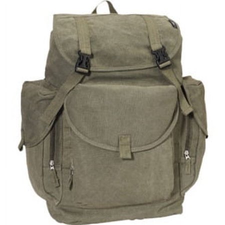 Everest Canvas Carrying Case Rugged (Backpack) Travel Essential, Olive