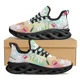 thumbnail image 1 of Zapatillas deportivas con estampado de equipo de dentista degradado, zapatos planos con impresión dental personalizada, zapatos vulcanizados casuales y transpirables para mujer, 1 of 6