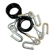 NSA RV SAFETY CABLES Trailer Safety Cable  8000 Pounds Rated; 7 Foot Length; With Snap Hooks; Set Of 2