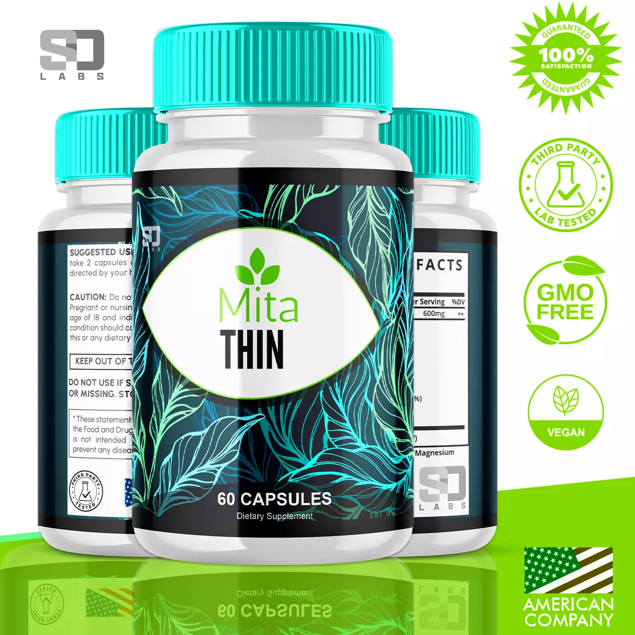 Mita Thin Supports Weight Management, Metabolism and Boosts Energy (3 Pack)