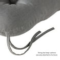 thumbnail image 3 of Sunbrella 20 x 20 in. Canvas Coal Outdoor Tufted Dining Seat Cushion by Greendale Home Fashions, 3 of 9