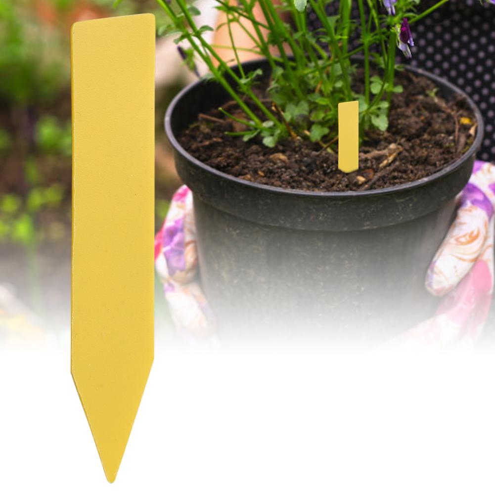 FAGINEY 100 pcs Plastic Flower Plant Seed Name Stake Tag Label Marker