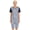 Navy Blue, variant on Special Needs Bodysuit for Elderly Button Crotch Adaptive Clothing for Elderly Dementia Care Blue Cow Spot S