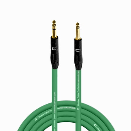 Coluber Cable 1/4" TRS Male to 1/4" TS Male Pro 3-Pin Microphone Connector