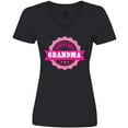 thumbnail image 3 of Inktastic Grandparents Day Worlds Best Grandma Women's V-Neck T-Shirt, 3 of 5