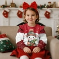 thumbnail image 3 of Xixirimido Cartoon Mouse Christmas Theme Print Adorable Toddler Girls Long Sleeve Sweatshirt with Ruffle Shoulders Graphic Pullover Crewneck Sweater Fall Winter Collection, for 3-4T, 3 of 7