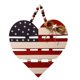 thumbnail image 2 of Independence Day Heart Wooden Door Sign Memorial Day Flag Heart Shaped Door Hanging Sign Hangers, 2 of 7