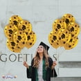 thumbnail image 6 of PMU 12 Pcs Graduation Balloons PartyTex 11 inch Premium Metallic Gold with All-Over Print Black Grad Caps-Confetti and Streamers Graduation Party Decorations, 6 of 7