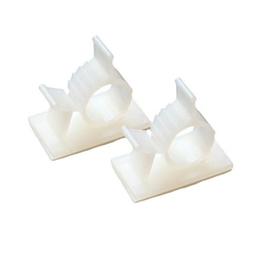 50pcs Adjustable Cable Clips Self Adhesive Wire Fixed Clips Cord Cable Wire Management Holder Clamps Organizer Wire Fasteners (White)
