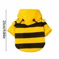 thumbnail image 4 of Shadoumai Dog Bee Cute Hooded Dog Clothes for Small Dogs and Cats Fall Winter Dog Bee Outfit with D Ring Halloween Puppy Funny Hoodies, 4 of 8