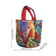 thumbnail image 2 of Quilted Tote Bag for Women, Digital Print Shoulder Handbag, Large Capacity Lightweight Oxford Cloth Shopping Bag, Durable Work Commuter Travel Carry-on, 2 of 5