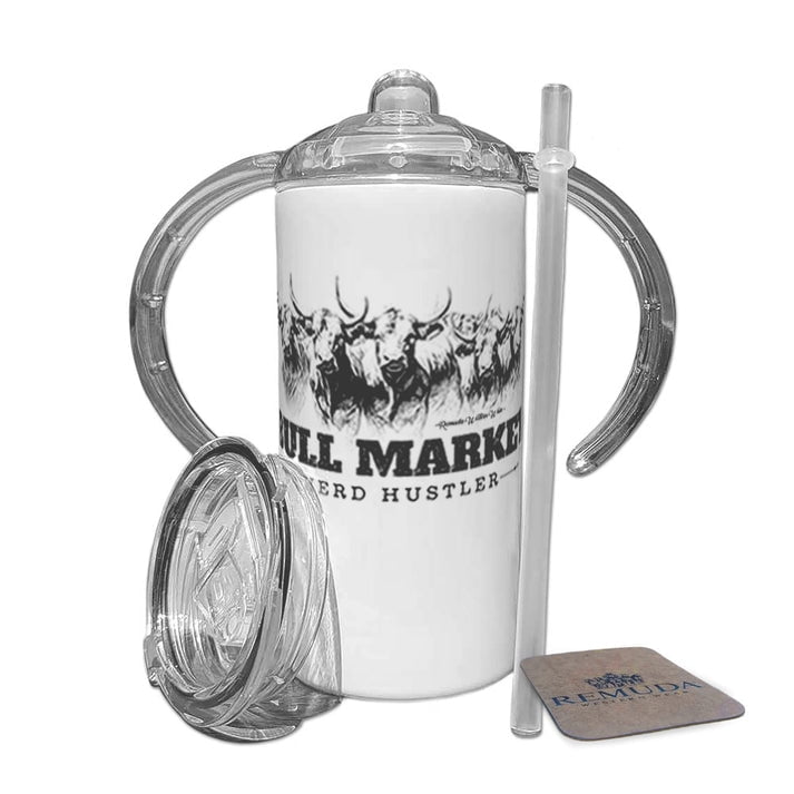 Bull Market Herd Hustler - Infant & Toddler Western Sippy Cup w/ Transition Lid
