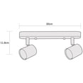 thumbnail image 4 of Estevez Luminario Keeper Double Blanco 2 Luces GU10, 4 of 7
