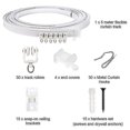 thumbnail image 2 of 1-5 Meters Bendable Ceiling Curved Curtain Track Flexible Ceiling Curtain, 2 of 5