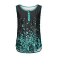 thumbnail image 5 of USSUMA Pleated Flowy Tank Summer Tops for Women 2022 Trendy Floral Print Button Vest Womens Tunic Tops V Neck Basic Shirts Tees Sleeveless Dressy Blouses for Women, 5 of 6