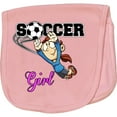 thumbnail image 2 of Inktastic Soccer Girl Goalie Baby Burp Cloth, 2 of 3