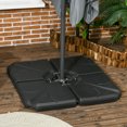 thumbnail image 2 of Outsunny Base de Parasol 4 Pcs avec Verrouillage en U, Noir, 2 of 10