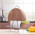 thumbnail image 1 of Thickened Stainless Steel Cutting Board, Cutting Board Rack, Solid Pot Cover, Kitchen Supplies Storage And Storage Rack, Wire Rack, 1 of 5