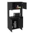 thumbnail image 3 of Black Freestanding Pantry Cabinet with Shelves | Use in Kitchen, Bathroom or Office | Get a Tidy and Functional Space, 3 of 3