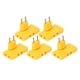 thumbnail image 4 of Convertidor de enchufe UE - Extensión inalámbrica de 180 grados de 5 piezas - Adaptador de enchufe UE 1 a 3 - 110-250 V - Amarillo, 4 of 10