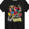 thumbnail image 3 of Marvel Thor - Stickers Style - Toddler and Youth Short Sleeve Graphic T-Shirt, 3 of 5