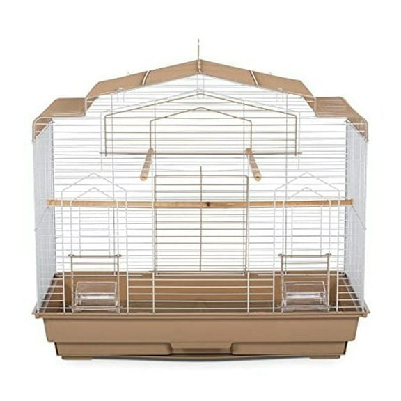 Prevue Pet Products Cockatiel Flight Bird Cage- Brown/White SP50051