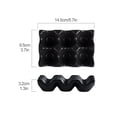 thumbnail image 3 of (Dark Green 6 Slots) Household Ceramic Egg Tray Egg Grid Refrigerator Egg Fresh Storage Box Egg Rack Egg Tray (14.5*9.5*3.2cm) Ceramic, 3 of 13
