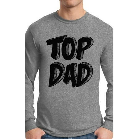Awkward Styles Men's Top Dad Graphic Long Sleeve T-shirt Tops Best Dad Ever Father`s Day